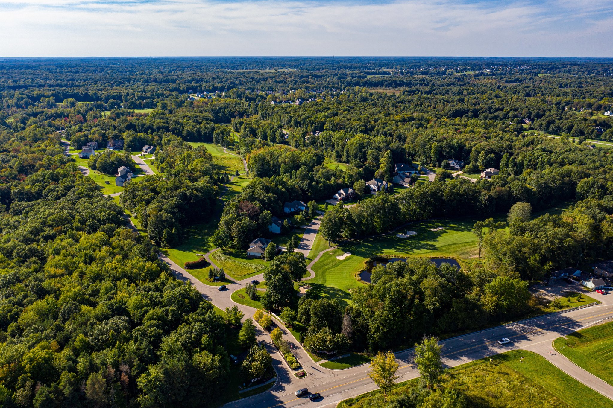Huntmore Estates Golf Course aerial view