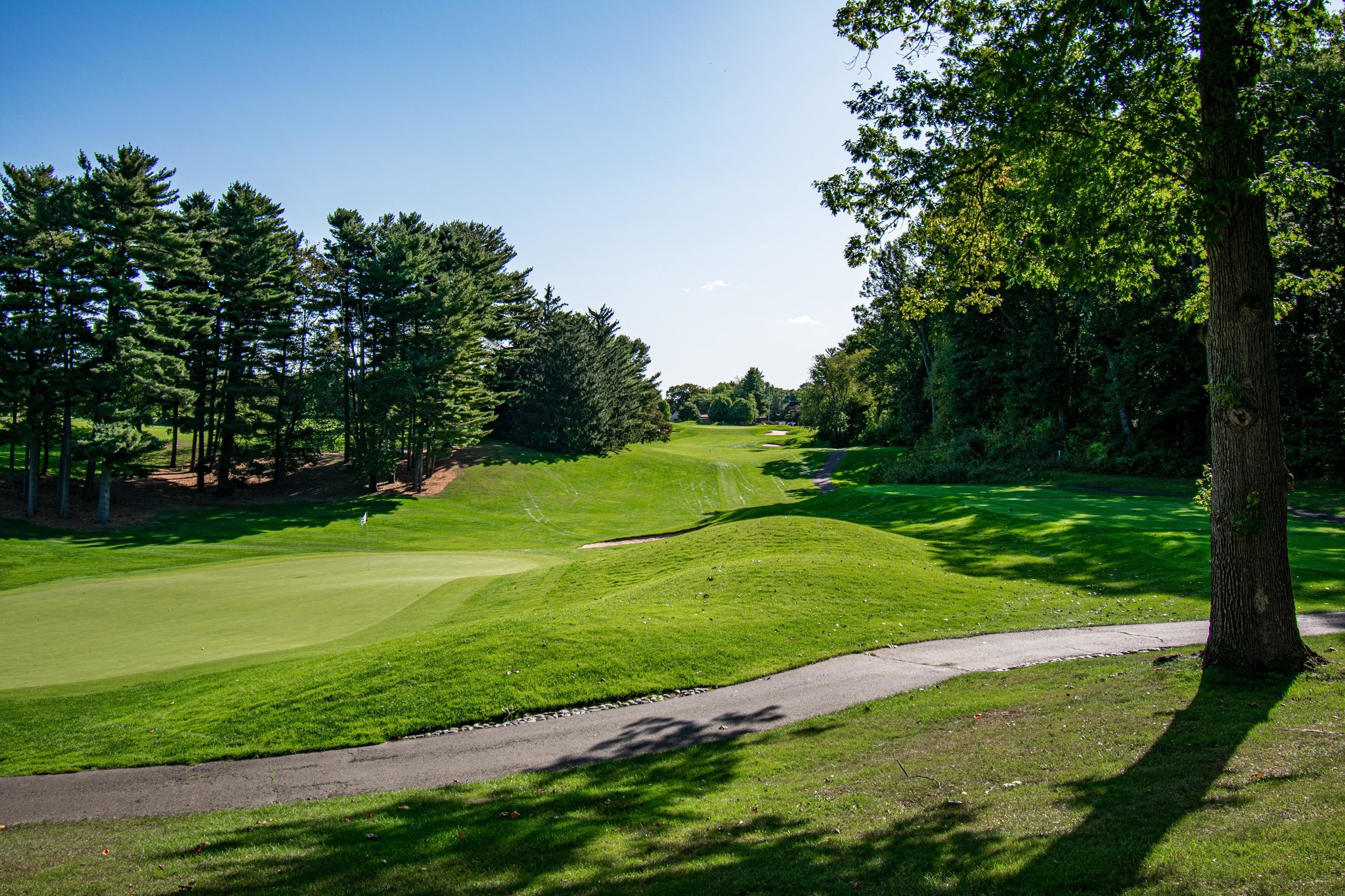 Aerial view of the oak pointe golf course